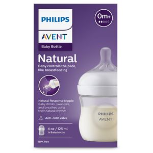 Avent Babyflasche Kinderflasche Milchflasche Natural Response Antikolik 125ml 0m+ Avent