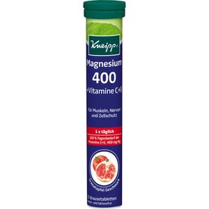 Kneipp | Magnesium 400 + Vitamin C + E | 15 Brausetabletten