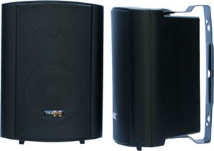 E-Lektron EWL5P-B Lautsprechersatz 5" mit Wandhalter Schwarz EL100190