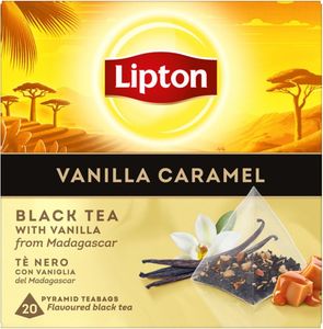 Lipton - Black Specialty - "Vanilla Caramel" - 20 Pyramidenteebeutel
