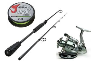 DLT Vivid Sea Bass Set – 3,00 m – 30–100 g – Meeresangelruten-Set – Rute mit Rolle und geflochtener Angelschnur