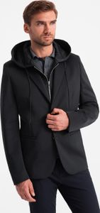 Ombre Clothing Pánský blazer Sowe černá L