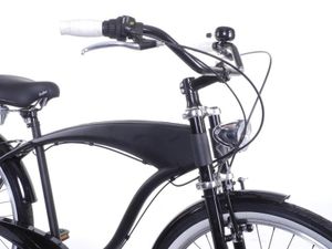 Fahrrad Lenker XXL breiter City Beach Cruiser Bügel 25,4 mm schwarz Handlebar
