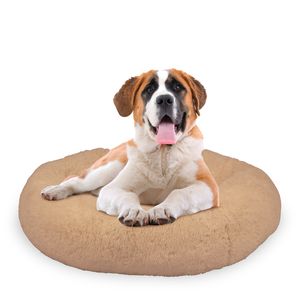 Peaceful Pooch XL – flauschiges, orthopädisches Hundebett - 109cm Durchmesser