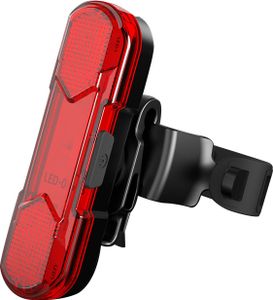 USB dobíjecí světlo na kole COB LED MTB zadní světlo Bike Safety Warning Light zadní světlo - červené