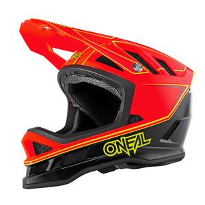 O'NEAL Fullface Helm Blade Charger , Neon Rot, L