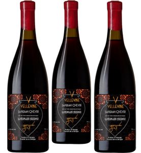 Weinpaket - 3 Flaschen Georgischer Trockener Saperavi Rotwein aus Qvevri