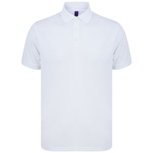 Henbury - Poloshirt für Herren/Damen Unisex RW8077 (4XL) (Weiß)