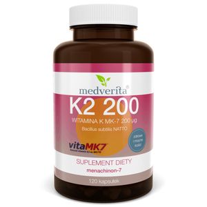 MEDVERITA Vitamin K2 MK-7 200mcg 120 Kapseln