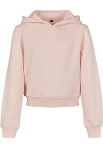Build Your Brand Mädchen Hoodie Girls Cropped Sweat Hoody BY113 Rosa Pink 158/164