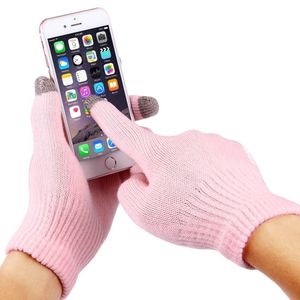 wortek "Haweel Edition" Touchscreen Handschuhe Pink | Größe L | für alle Handys, Smartphones & Tablets | Frauen