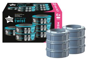 Tommee Tippee Twist & Click Advanced, náhradní kazety, balení, 6 ks