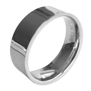 viva adorno velikost 65 (Ø 20,6 mm) dámský pánský prsten prsten prsten na prst z nerezové oceli prsten hladký lesklý leštěný RS54, D3a