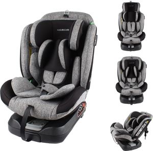 X Adventure® Supreme i-Size Kindersitze, Autokindersitz Grau, 360° Drehbar, ISOFIX, Gruppe 0/1/2/3 (0-36 kg) - Von 40 bis 150 cm