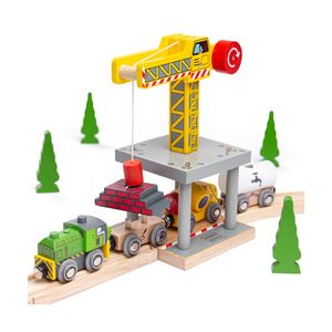 Bigjigs Rail Big Crane Yellow