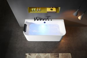 Akrylová vírivá vaňa Badewanne Home Spa Weiß Akrylová vírivá vaňa Badewanne Home Spa Weiß