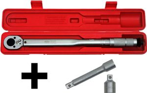 FAMEX 10886 Drehmomentschlüssel Set 1/2 Zoll (12,5mm) - 30-210 Nm