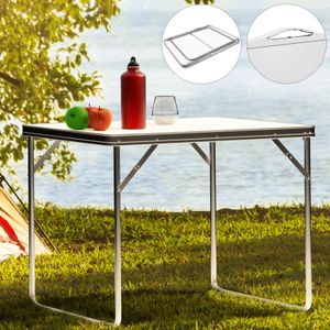 CASARIA® Klapptisch Klappbar Kofferfunktion Campingtisch Gartentisch Esstisch Multifunktionstisch Falttisch80x60cm Wetterfest