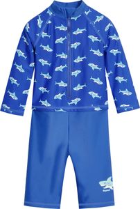 Playshoes - UV-Schutz Einteiler für Jungen - Langarm - Hai - Blau