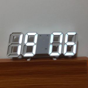 Digitale Wanduhr, 3D LED Digital Uhr für Wohnzimmer Dekor, Küche Uhr mit Datum, Temperatur Display