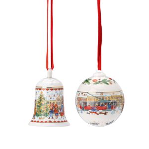 Hutschenreuther Vorteilset Porzellanglocke Weihnachtsglocke und Porzellankugel Weihnachtskugel 2023 02250-722828-27920 #1