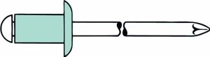 Blindniet Alu/VA Flachrundkopf 3x8mm GESIPA