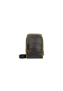 Emporio Armani Leather Messenger Bag Sac bandoulière Schwarz Y4O218YEW0J-84256