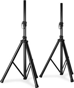 Vonyx PA Boxenständer Boxsenstativ Set Paar Lautsprecherstativ für Boxen/Speaker/Lautsprecher mit Flansch (Belastbarkeit 30kg, Transporttasche, leicht - nur 2,5 kg) Vonyx PA Boxenständer Boxsenstativ Set Paar Lautsprecherstativ für Boxen/Speaker/Lautsprecher mit Flansch (Belastbarkeit 30kg, Transporttasche, leicht - nur 2,5 kg)