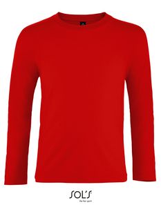 SOLS Unisex T-Shirt Kinder Imperial langarm 02947 Rot Red 12 Jahre (142/152)