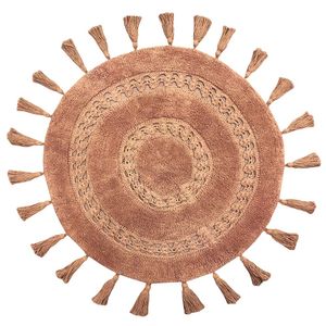 Furn - Badematte "Circle Tassel", Mandala RV2483 (Einheitsgröße) (Pekannuss)