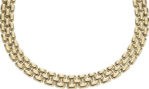 Fossil Halskette Damen Arden Watch Links Edelstahl Gold-Ton JF04783710