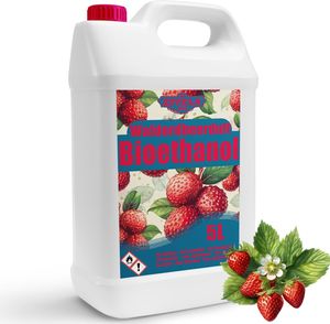 Bioethanol 96,6% 5L | Bio Alkohol Walderdbeerduft 96,6% 5L | Bioethanol für Kamin, Tischkamin | Bioethanol Walderdbeerduft | Saubere Verbrennung, ohne Rauch, lebendige und stabile Flamme