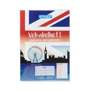Stylex Vokabelheft "Englisch", DIN A5, 32 Blatt