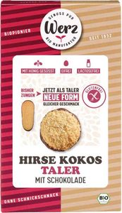 naturkorn mühle Werz - Hirse-Vollkorn-Kokos-Zungen glutenfrei - 150g naturkorn mühle Werz - Hirse-Vollkorn-Kokos-Zungen glutenfrei - 150g
