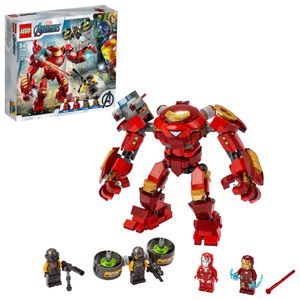 LEGO 76164 Marvel Avengers Iron Man Hulkbuster vs. A.I.M.-Agent, bewegliche Mech Figur, Spielzeug für Kinder, Actionfigur