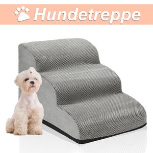 3-stufige Hundetreppe Rutschfeste Haustierrampe Treppen Hunderampe fuer Haustier Hundestufen Abnehmbar und waschbar