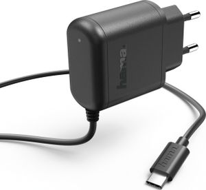 Hama Ladegerät, USB Type-C, 3 A, Schwarz