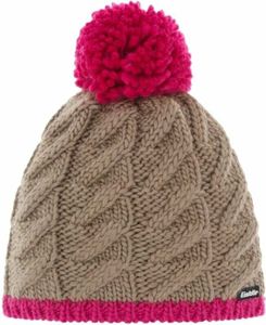 Eisbär Asteria Pompon Kids Beanie Beige/Pink UNI Zimowa czapka