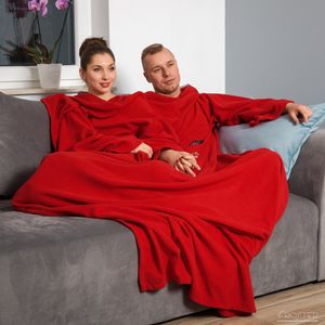 Kocyko - Szlafrok dla Pary Czerwony prezent ŚLUBNY Kocyko - Szlafrok dla Pary Czerwony prezent ŚLUBNY