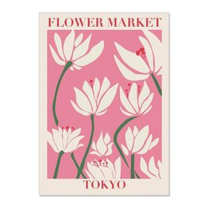 TPFLiving Kunstdruck LW-1202 (OHNE RAHMEN) Poster - Leinwand - Wandbild - Hochauflösender Giclée-Druck, langlebig und hochwertig - Blumen, Florale Motive, Blumenmarkt -  - Größe: 30x40cm