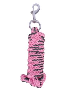 Anbindestrick QHP 2 m mit Karabiner graue Akzente 12 Farben ARBO-INOX® Farbe - flamingo pink