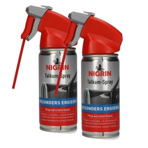NIGRIN Talkum- Spray 100ml - Pflegt und schützt Gummi (2er Pack)