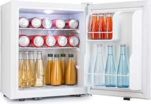 Klarstein mini chladnička pre izby, mini chladnička na nápoje, občerstvenie a kozmetiku, malý minibar, malá a tichá chladnička, nastaviteľné police, malá Skincare chladnička 6-18 ° C, 38 l