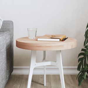vidaXL Tischplatte Ø40x4 cm Rund Massivholz Buche vidaXL Tischplatte Ø40x4 cm Rund Massivholz Buche