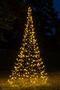 FHS Weihnachtsbaum 300cm 480 LEDs warmweiß davon 96 blinkend Ø170cm Metallgestell