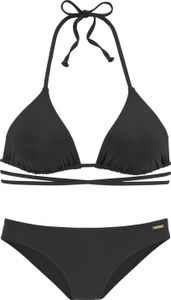 Bruno Banani Triangel-Bikini schwarz Größe 42 C/D Bruno Banani Triangel-Bikini schwarz Größe 42 C/D