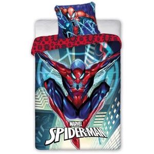 MARVEL Spiderman Mikrofaser-Bettgarnitur - 140X200 cm + Kissenbezug 63X63 cm