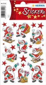 HERMA Weihnachts-Sticker DECOR "klassisches Weihnachten" 3 Blatt à 21 Sticker