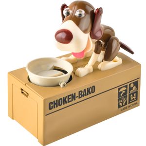 Hunde-Spardose Welpen-Münze Bank Munching Spielzeug Sparbüchse 22470