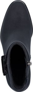 MARCO TOZZI Damen Stiefelette Textil schöne Schnalle und Blockabsatz 2-25338-43, Größe:38 EU, Farbe:Blau